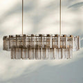 Delsie Oval Chandelier - 72''BronzeClearJoyfuzzy