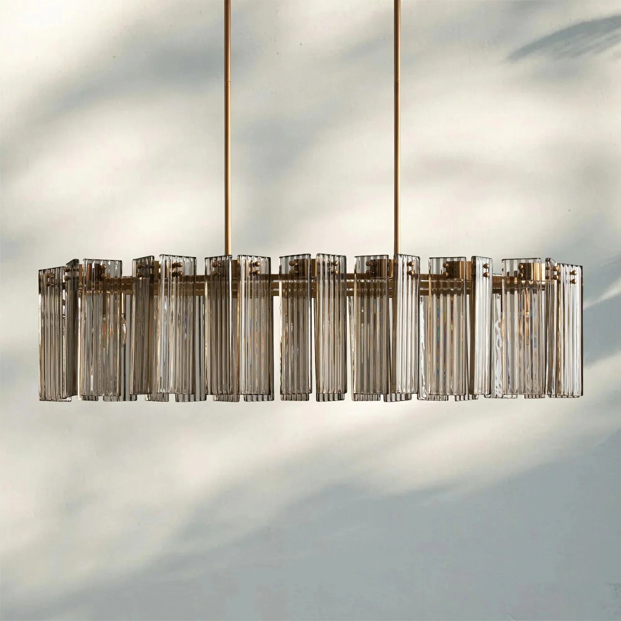 Delsie Oval Chandelier - 51''BronzeSmokeJoyfuzzy