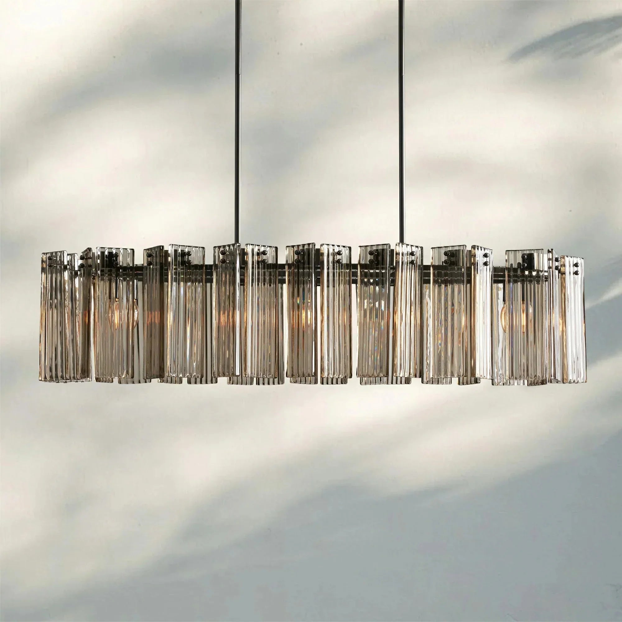 Delsie Oval Chandelier - 51''BronzeSmokeJoyfuzzy
