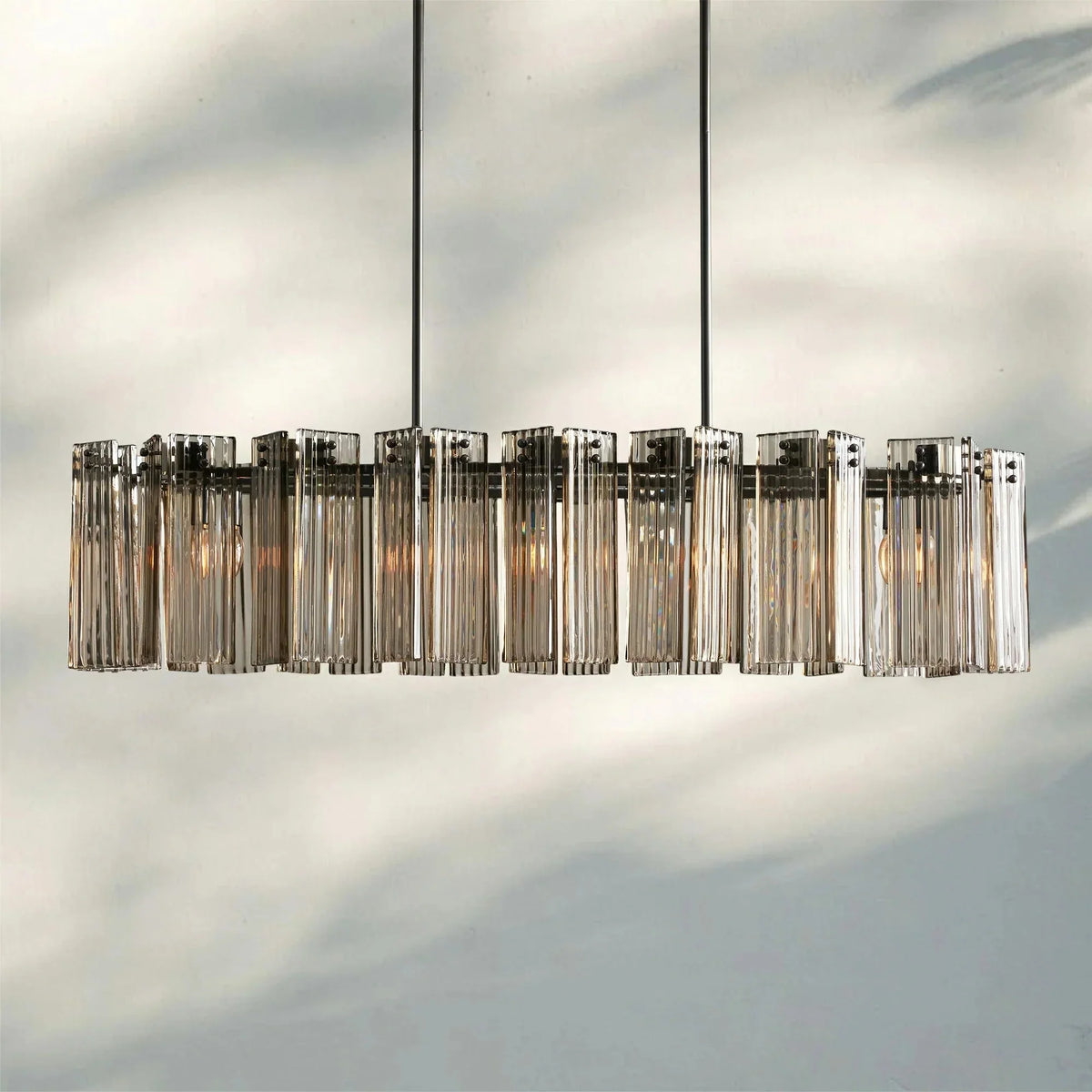 Delsie Oval Chandelier - 51''BronzeSmokeJoyfuzzy