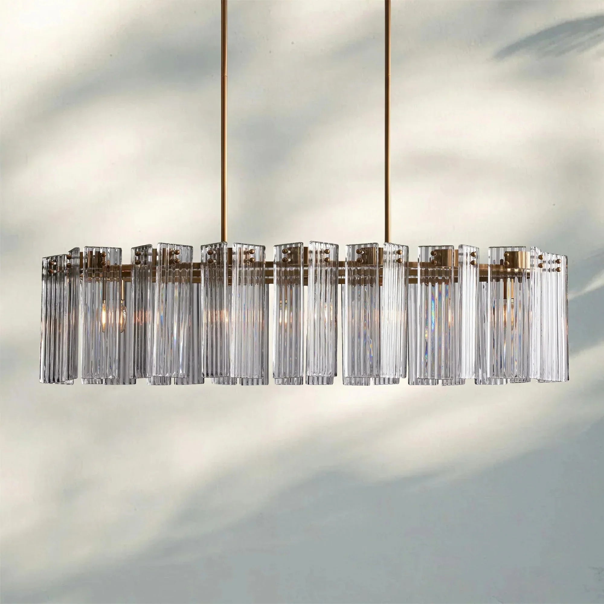 Delsie Oval Chandelier - 51''BronzeSmokeJoyfuzzy