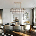 Delsie Oval Chandelier - 63''BrassClearJoyfuzzy