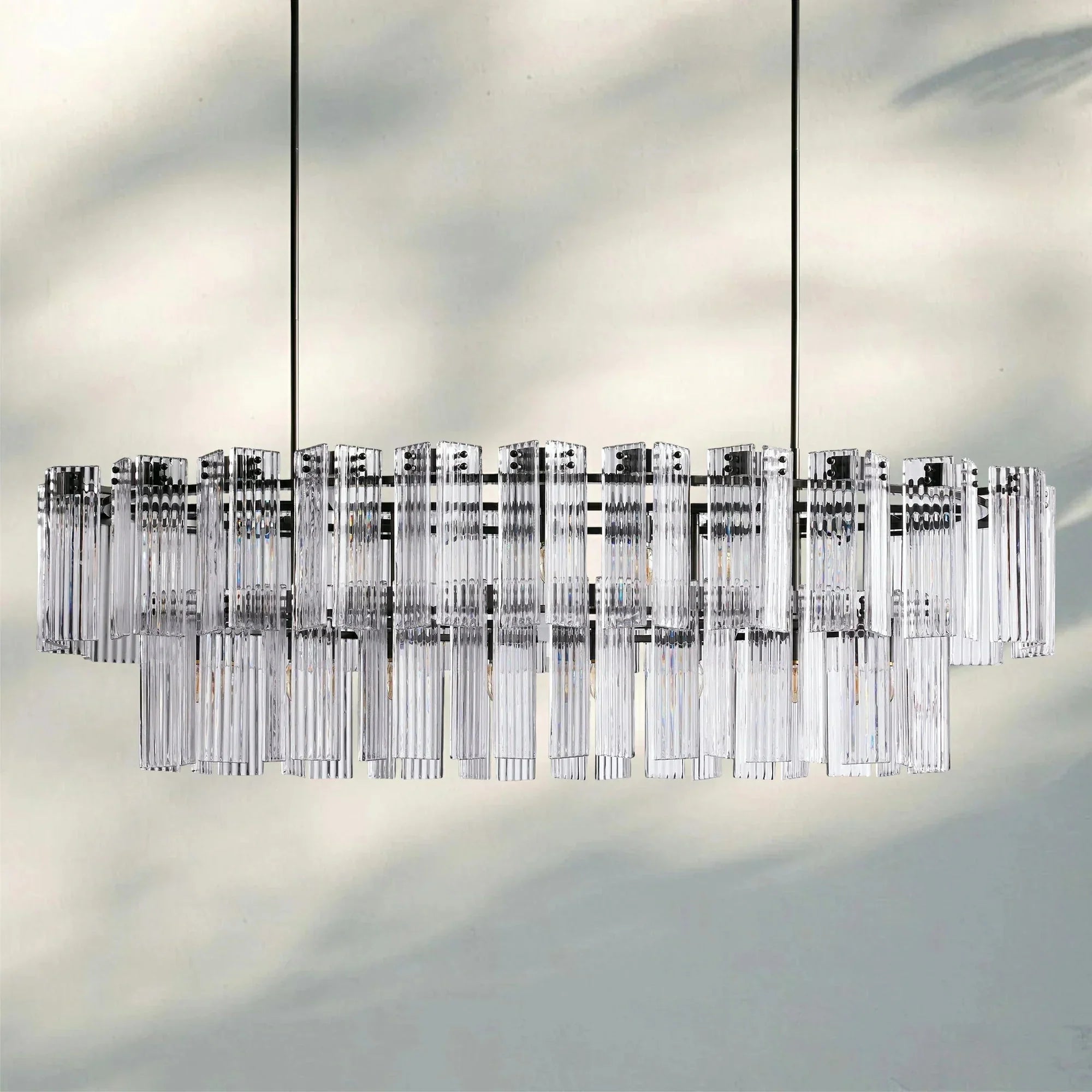 Delsie Oval Chandelier - 51''BronzeSmokeJoyfuzzy