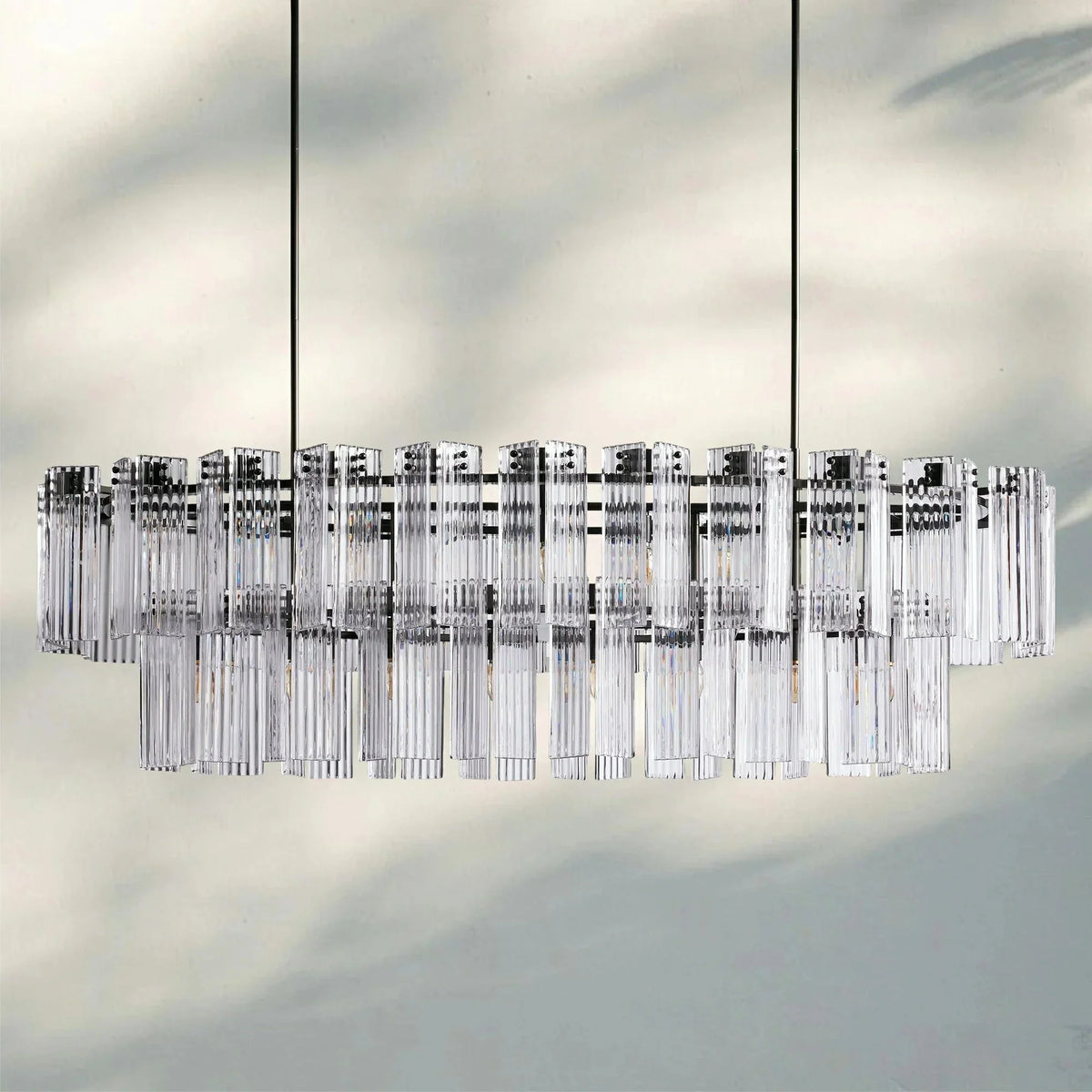 Delsie Oval Chandelier - 51''BronzeSmokeJoyfuzzy