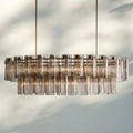 Delsie Oval Chandelier - 72''BrassSmokeJoyfuzzy