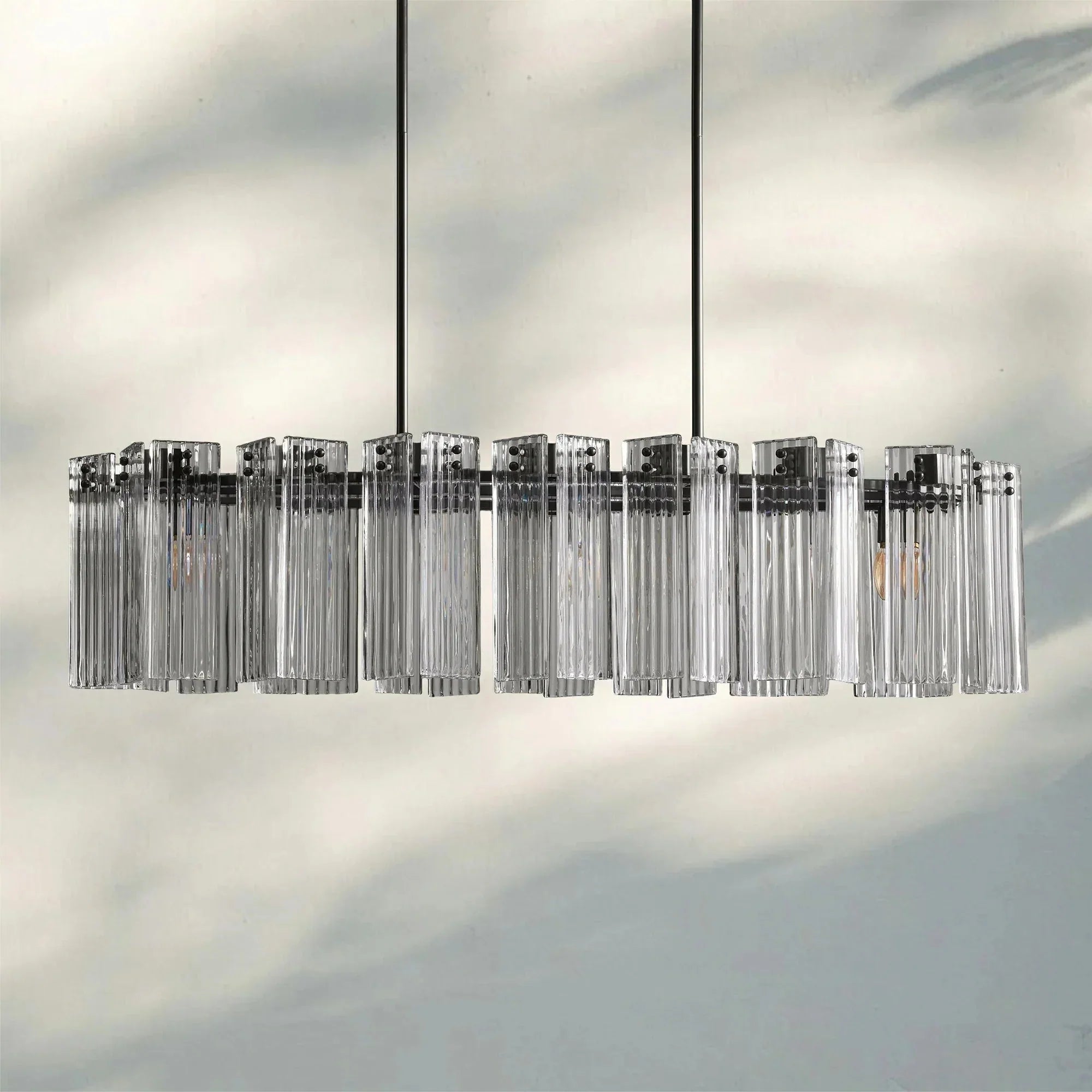 Delsie Oval Chandelier - 51''BronzeSmokeJoyfuzzy
