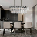 Delsie Oval Chandelier - 63''BronzeClearJoyfuzzy