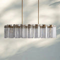 Delsie Oval Chandelier - 51''BrassClearJoyfuzzy