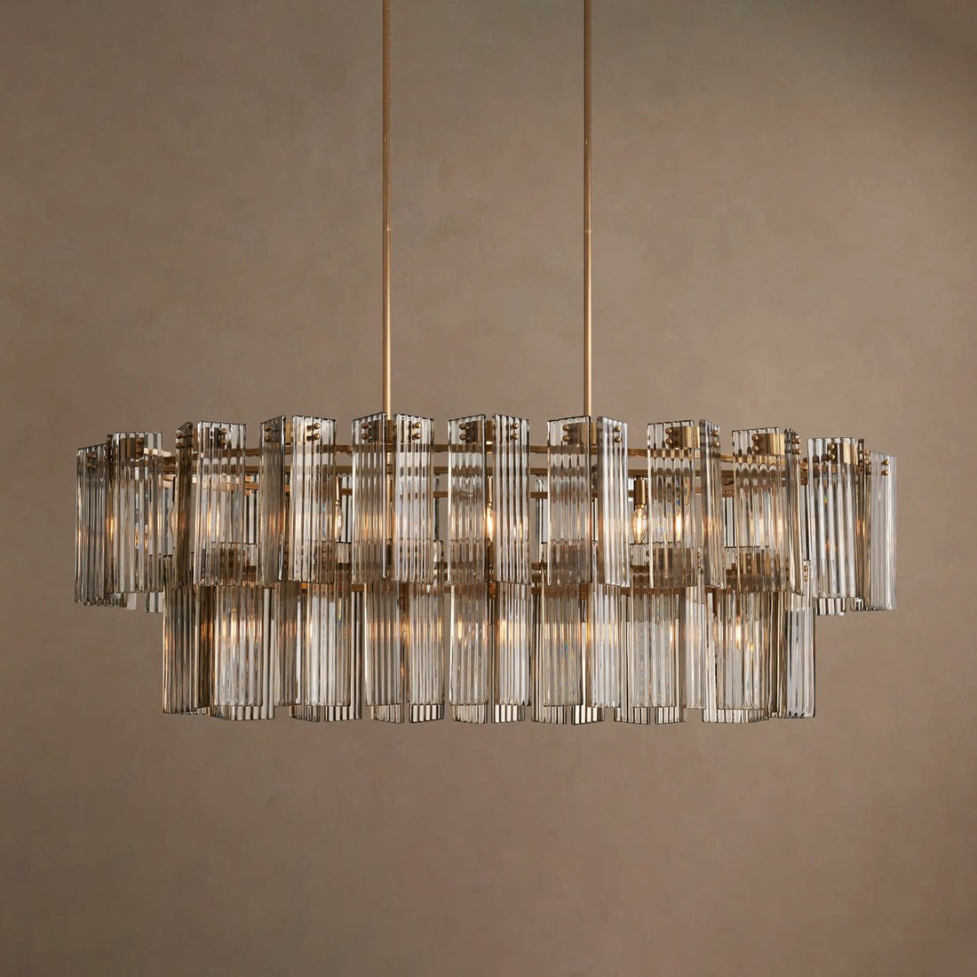Delsie Oval Tiered Chandelier