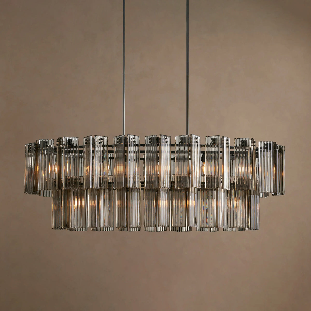Delsie Oval Tiered Chandelier