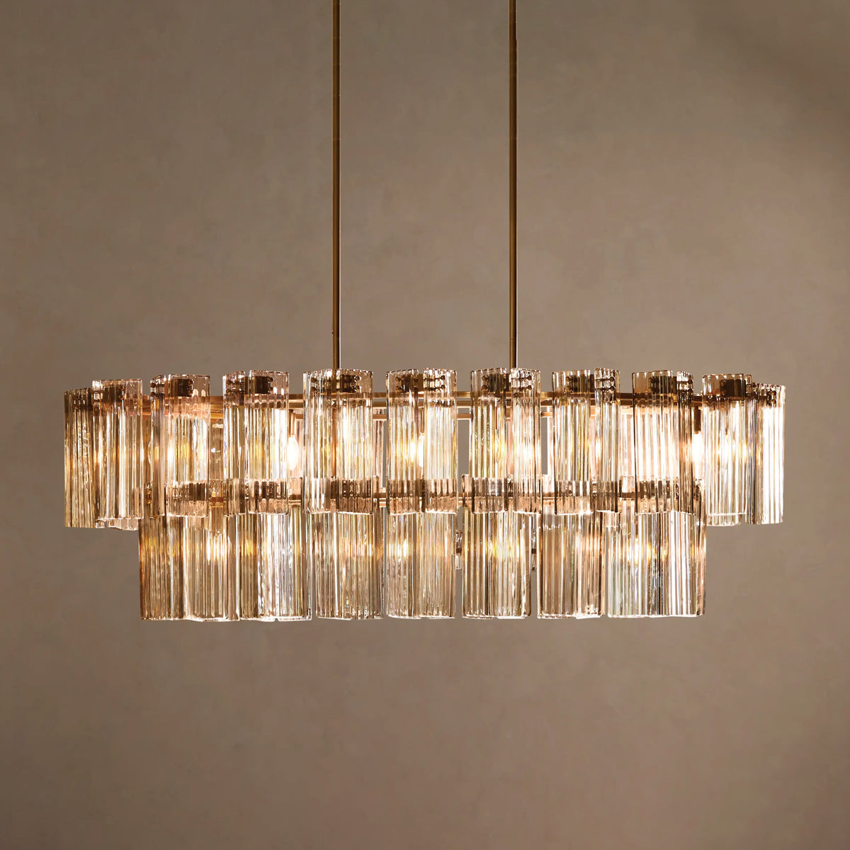 Delsie Oval Tiered Chandelier