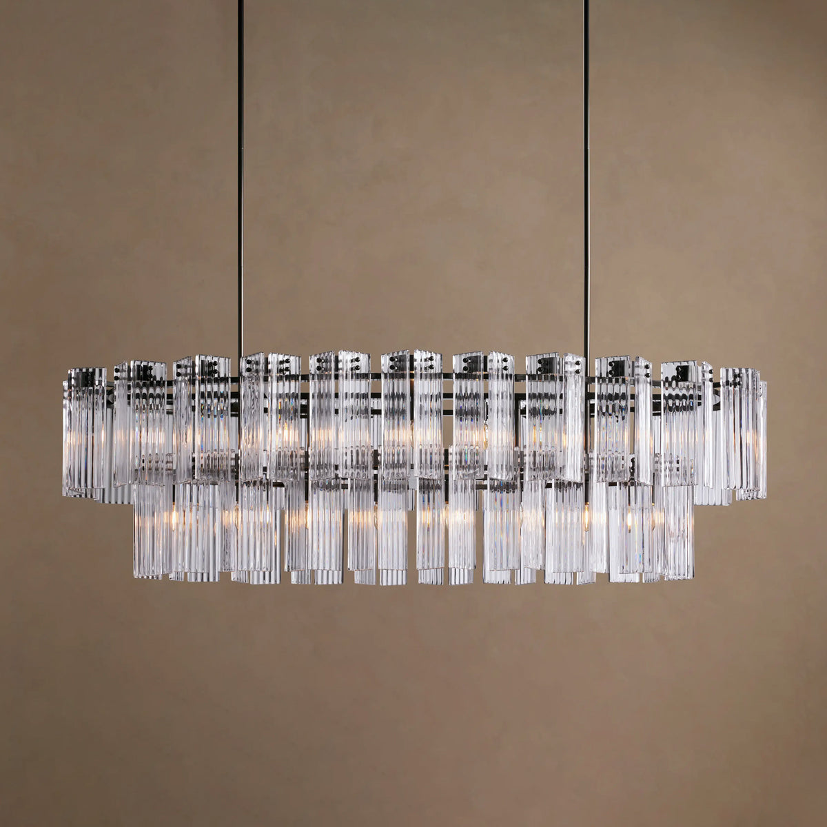 Delsie Oval Tiered Chandelier