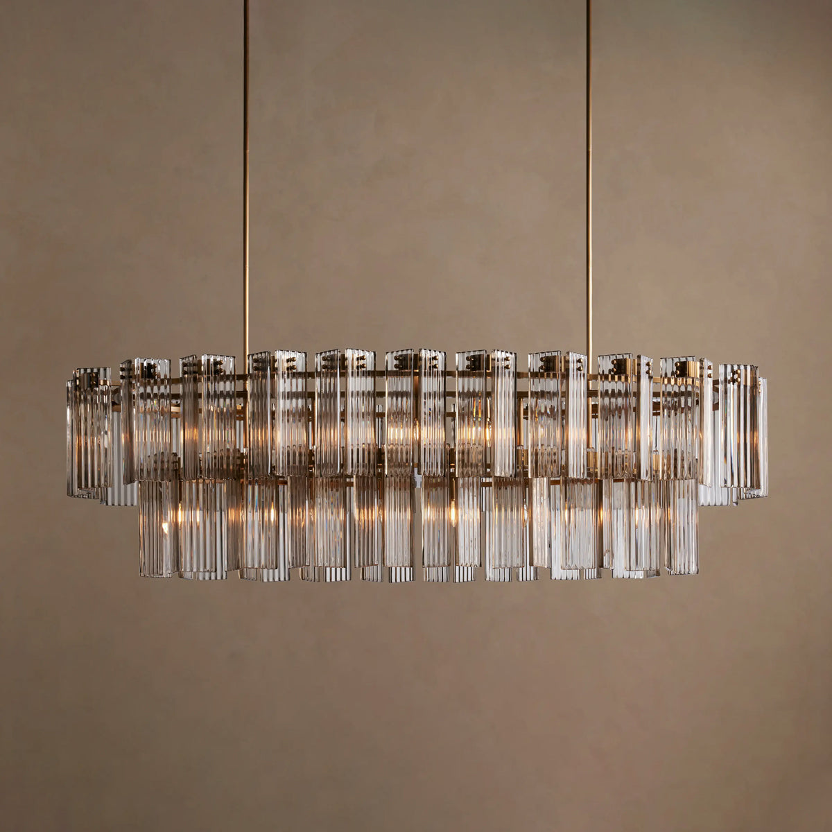 Delsie Oval Tiered Chandelier