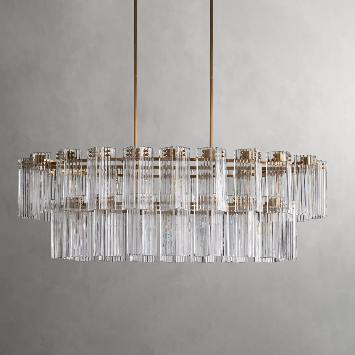 Delsie Oval Tiered Chandelier