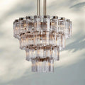 Delsie Round Chandelier 38''48''60'' - 48‘’BrassClearJoyfuzzy