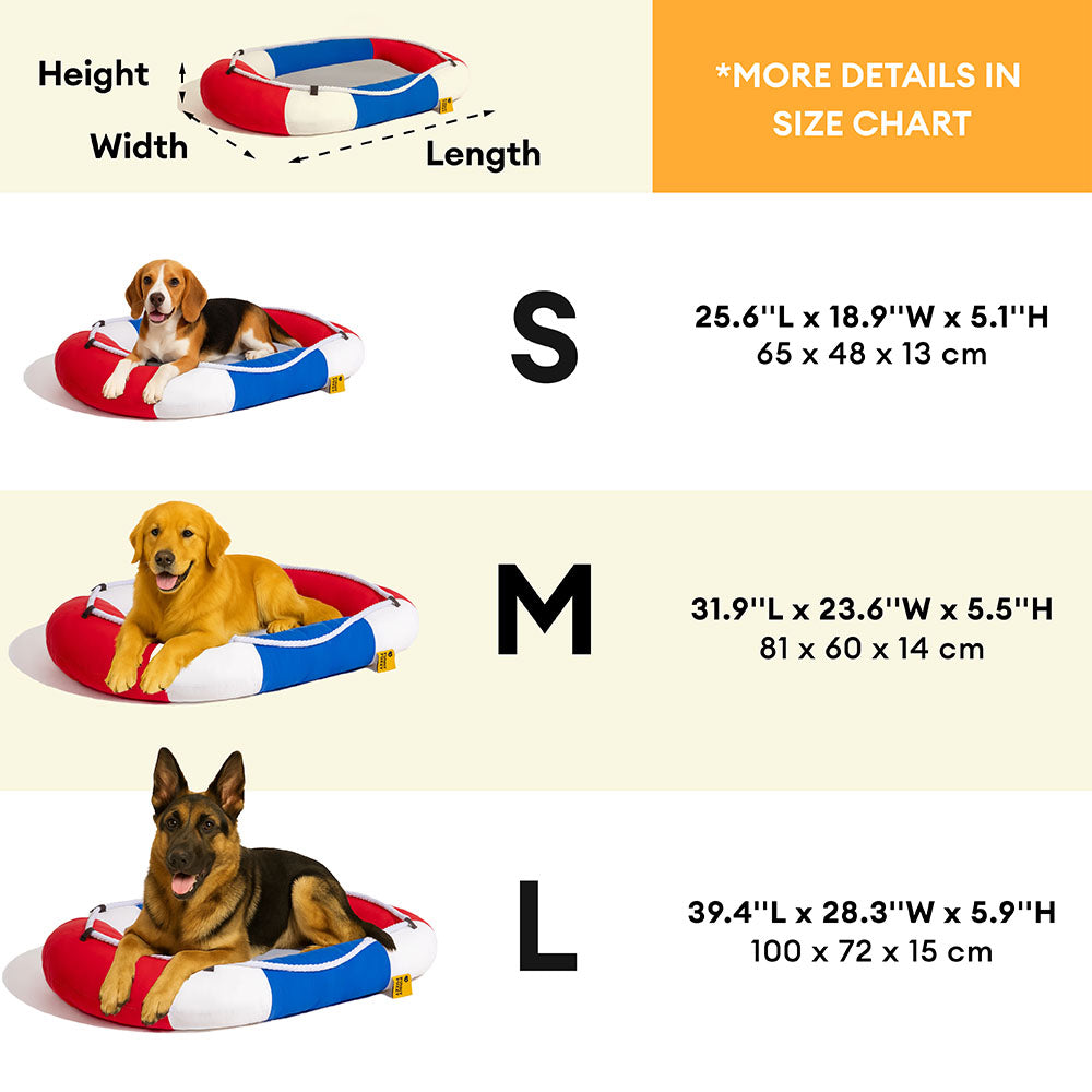 Summer Cooling Waterproof Boat-Shaped Pet Bed or Pillow – Chill Raft