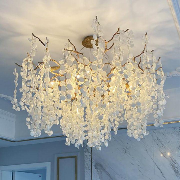 Donna Modern Round Branch Chandelier - Milk WhiteJoyfuzzy