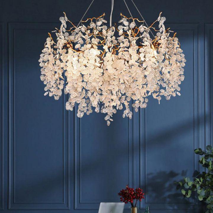 Donna Modern Round Branch Chandelier - ClearJoyfuzzy