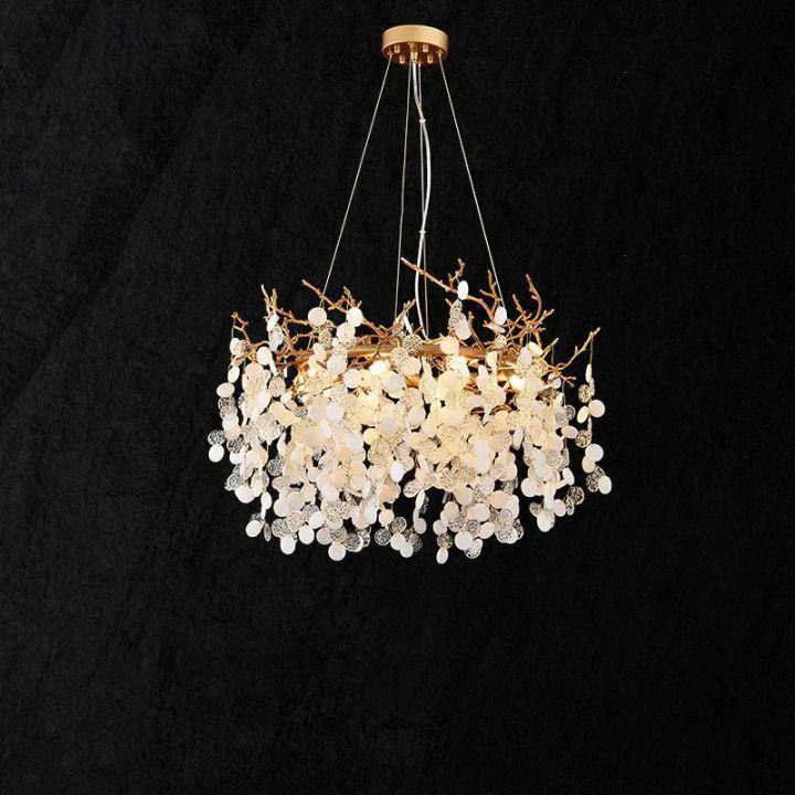 Donna Round Circle Fortune Tree Round Branch Chandelier - 26" DJoyfuzzy