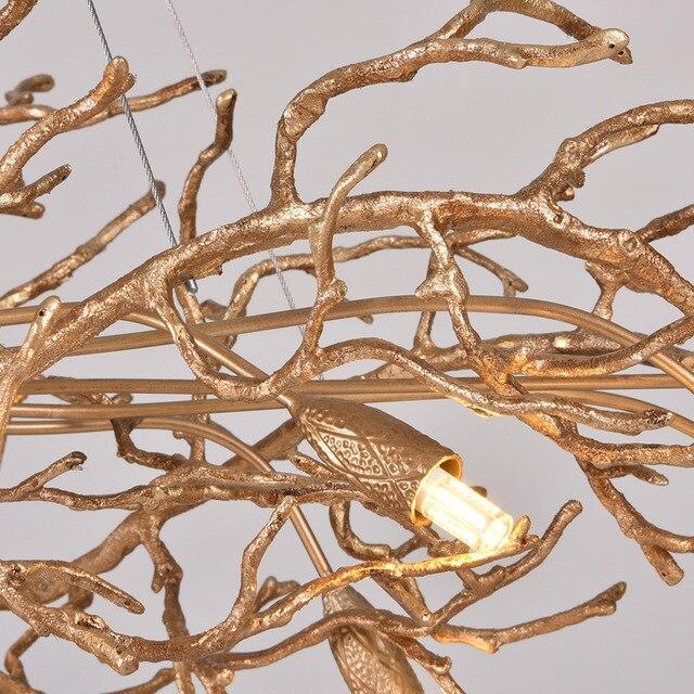 Doris Branch Crystal Chandelier Light - GoldLength 100 cm x Width 62 cm x Height 50 cmJoyfuzzy