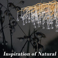 Doris Crystal Rectangular Branch Chandelier L45