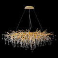 Doris Crystal Rectangular Branch Chandelier L45