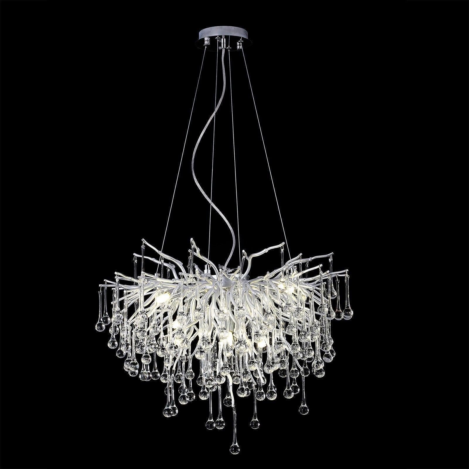 Doris Rain Branch Chandelier Dia 23.5" Silver - Joyfuzzy