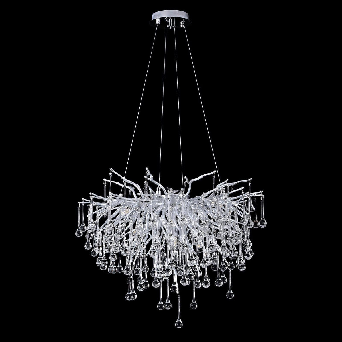 Doris Rain Branch Chandelier Dia 23.5" Silver - Joyfuzzy