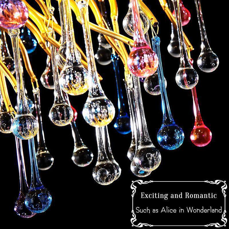 Doris Rain Crystal Branch Chandelier 54"L - Joyfuzzy