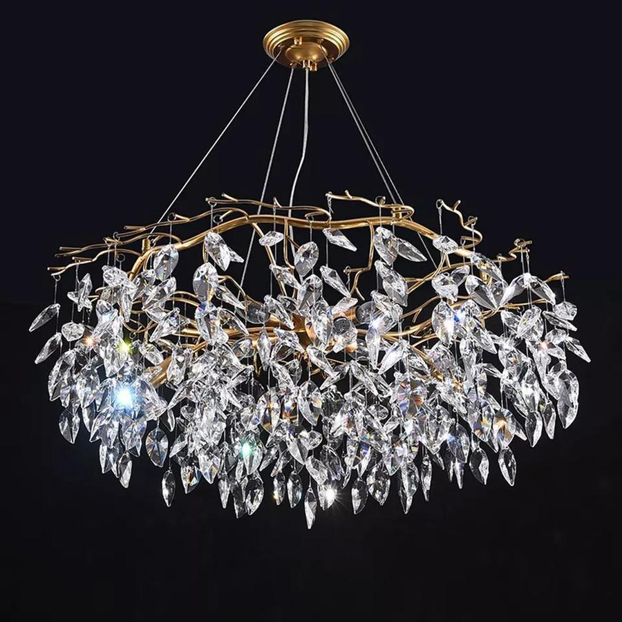 Doris Round Modern Branch Chandeliers - Diameter 67 cm x Height 40 cmWarm LightJoyfuzzy