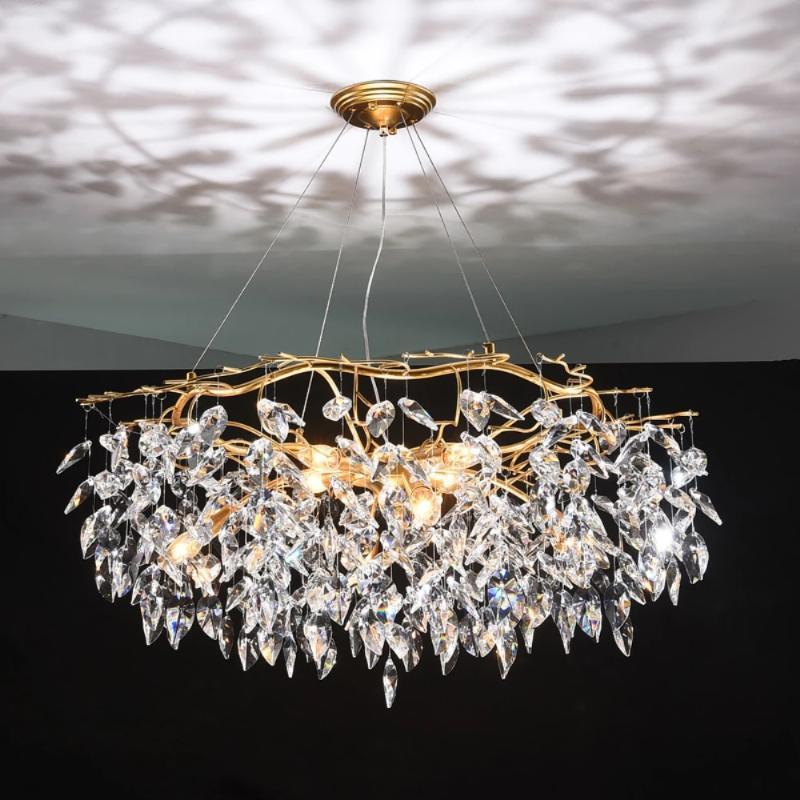 Doris Round Modern Branch Chandeliers - Diameter 67 cm x Height 40 cmWarm LightJoyfuzzy