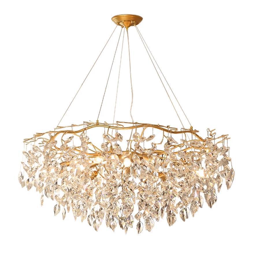 Doris Round Modern Branch Chandeliers - Diameter 67 cm x Height 40 cmWarm LightJoyfuzzy