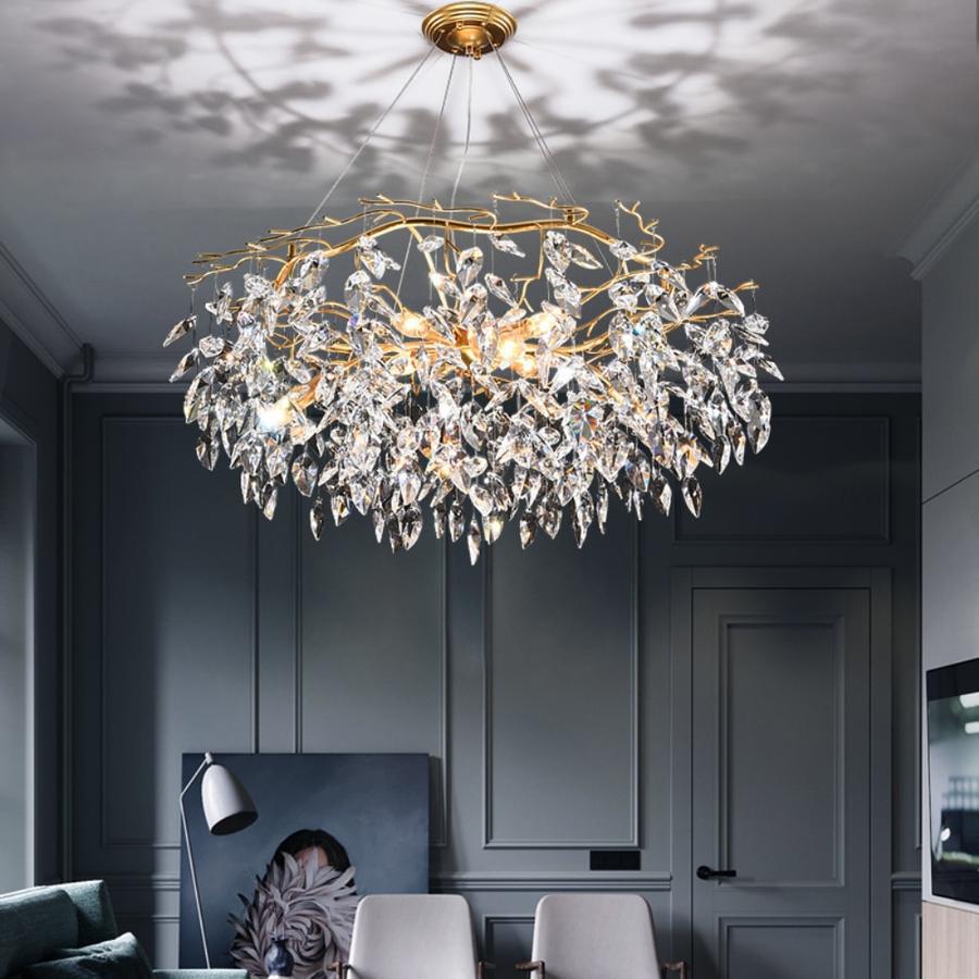 Doris Round Modern Branch Chandeliers - Diameter 67 cm x Height 40 cmWarm LightJoyfuzzy