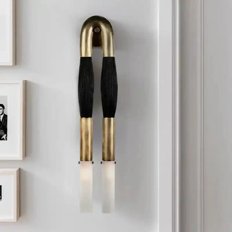 Double Head Antonia Horsehair Sconce - Joyfuzzy