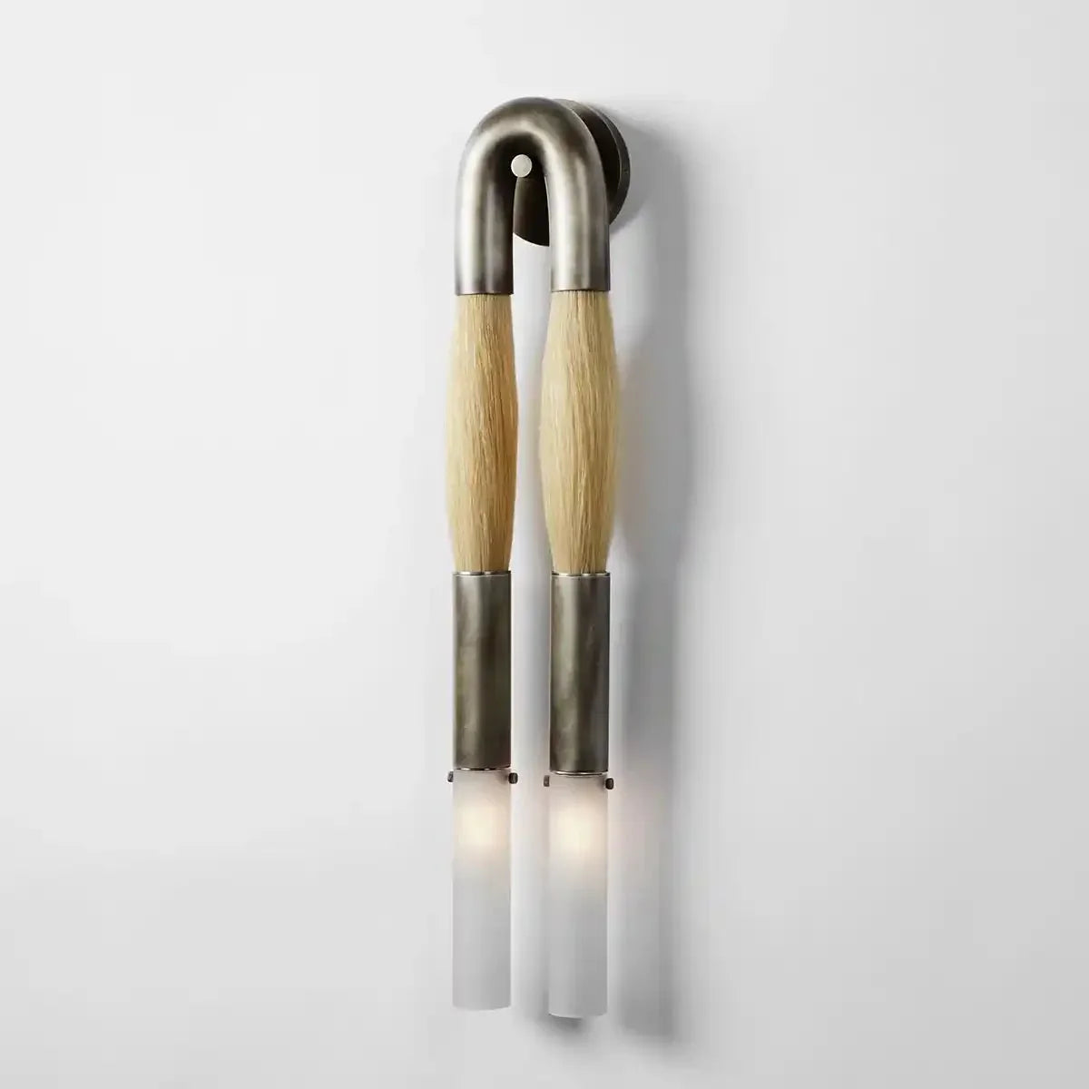 Double Head Antonia Horsehair Sconce - Joyfuzzy