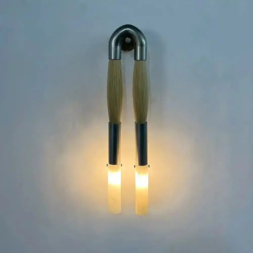 Double Head Antonia Horsehair Sconce - Joyfuzzy