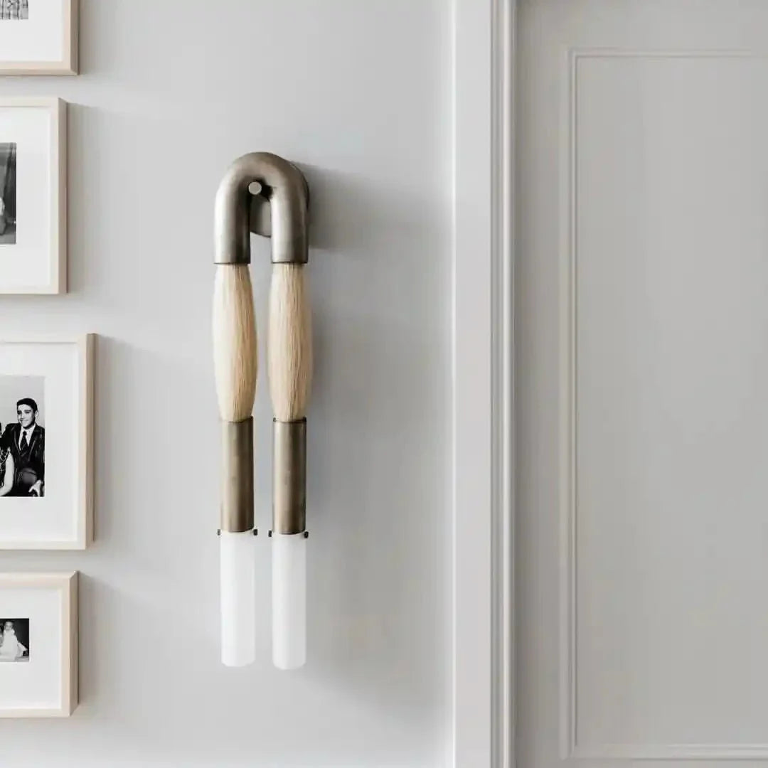 Double Head Antonia Horsehair Sconce - Joyfuzzy