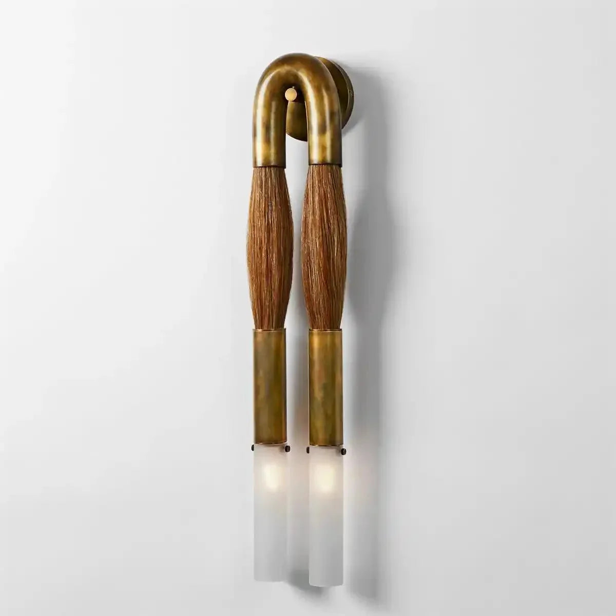 Double Head Antonia Horsehair Sconce - Joyfuzzy