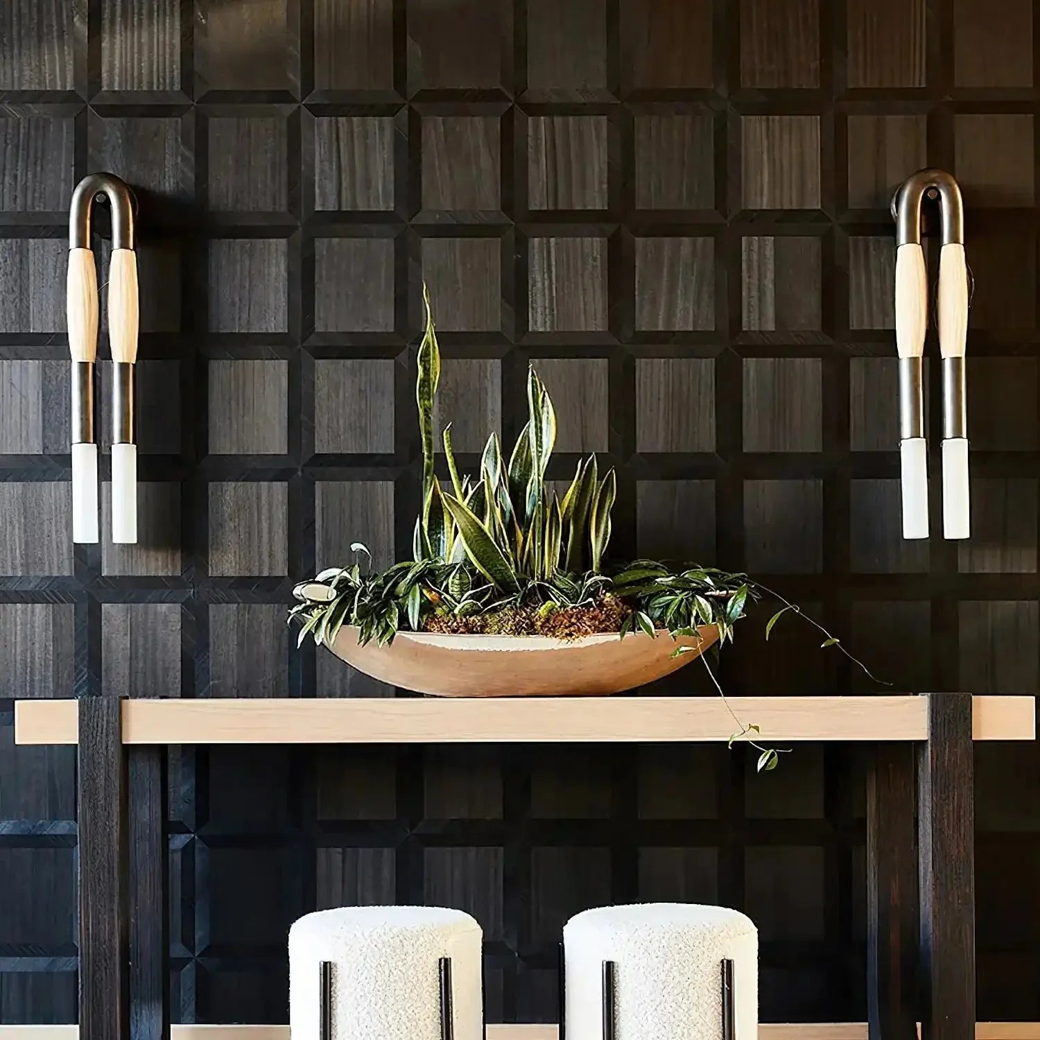 Double Head Antonia Horsehair Sconce - Joyfuzzy