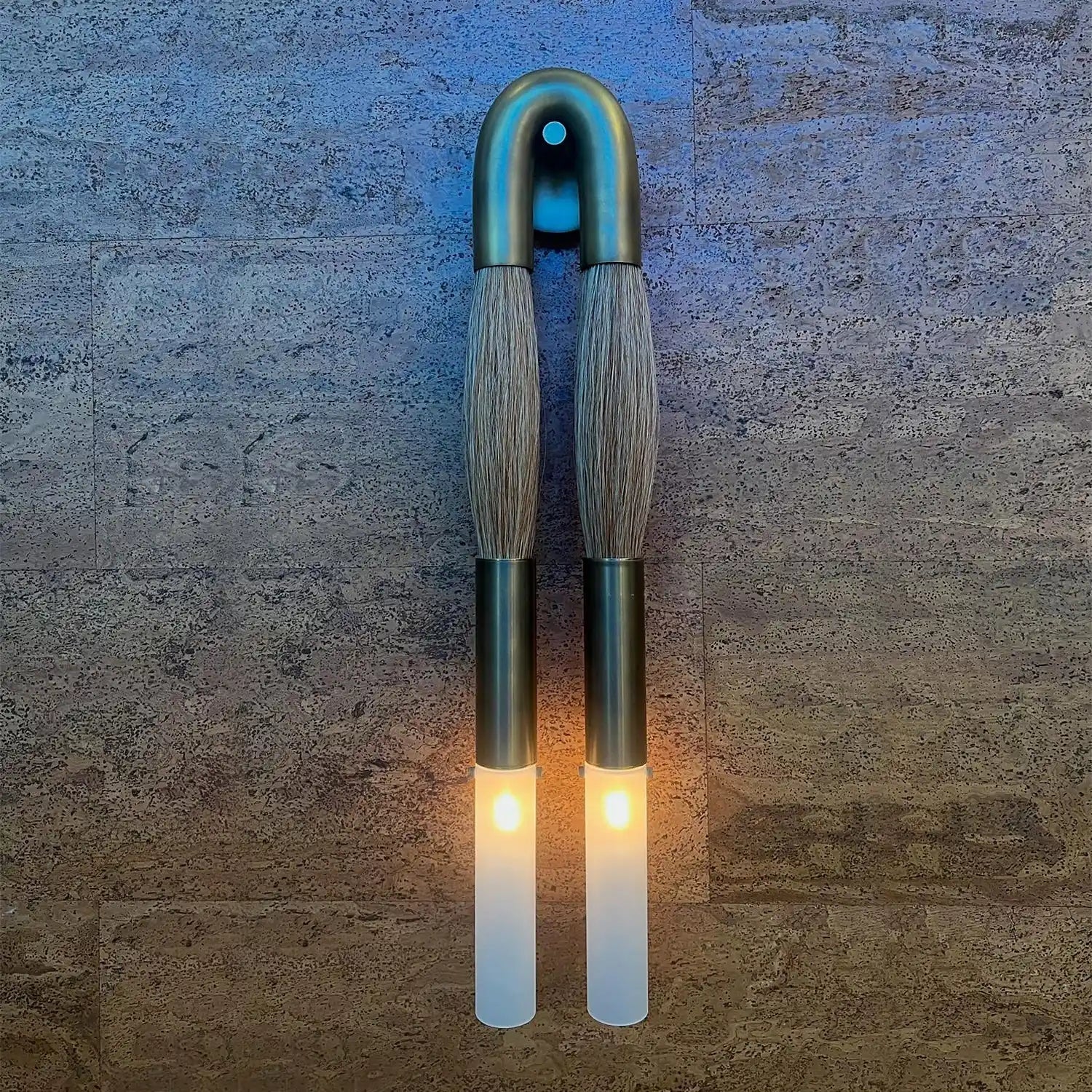 Double Head Antonia Horsehair Sconce - Joyfuzzy