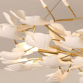 Drooping Ceramic Ginkgo Leaf Chandelier - SizeBJoyfuzzy