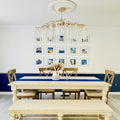 Elegant Crystal Icicle Chandelier in Branch Style for Dining Table Use - Rectangle L47.2