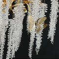 Elegant Crystal Icicle Chandelier in Branch Style for Dining Table Use - Round D59.1