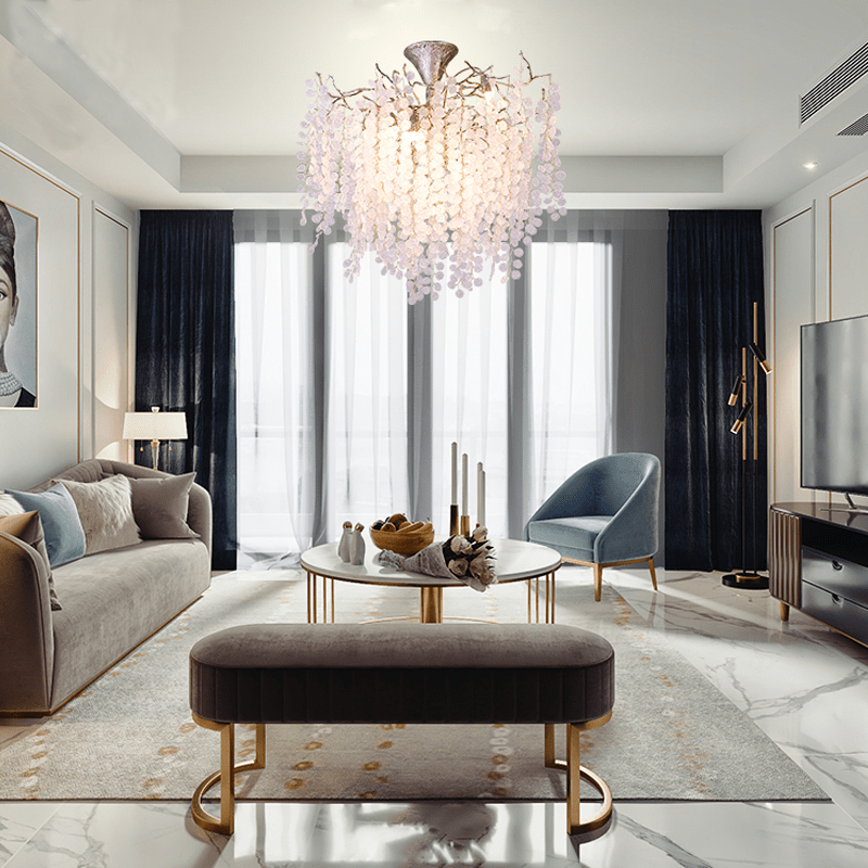 Ellie Modern Crystal Branch Chandelier - 23.62" diamJoyfuzzy