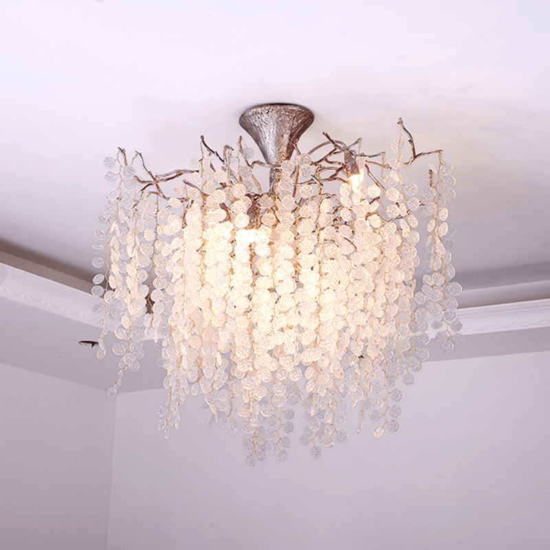 Ellie Modern Crystal Branch Chandelier - 23.62" diamJoyfuzzy