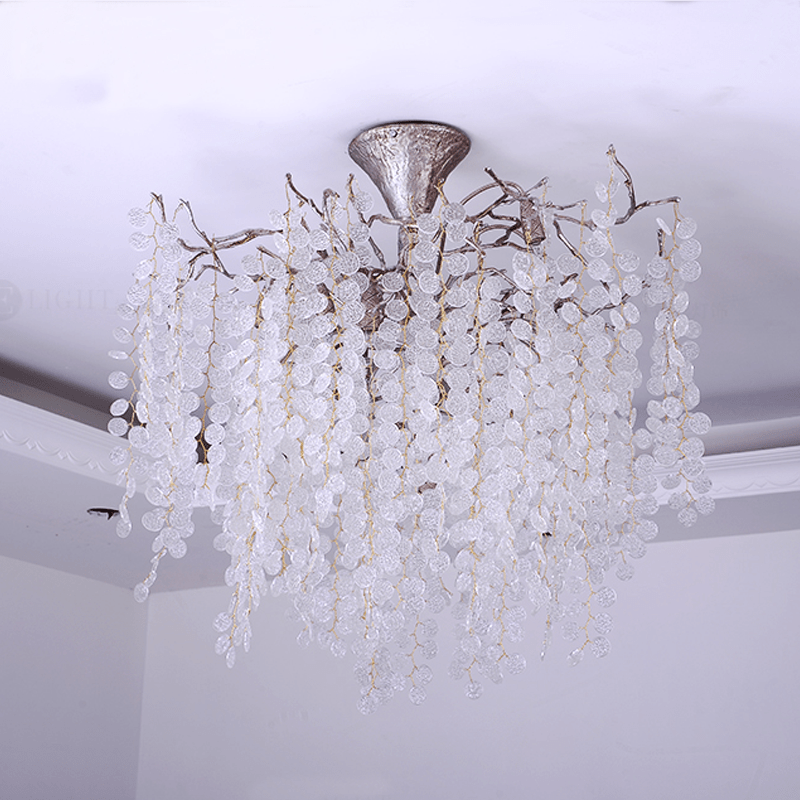 Ellie Modern Crystal Branch Chandelier - 23.62" diamJoyfuzzy