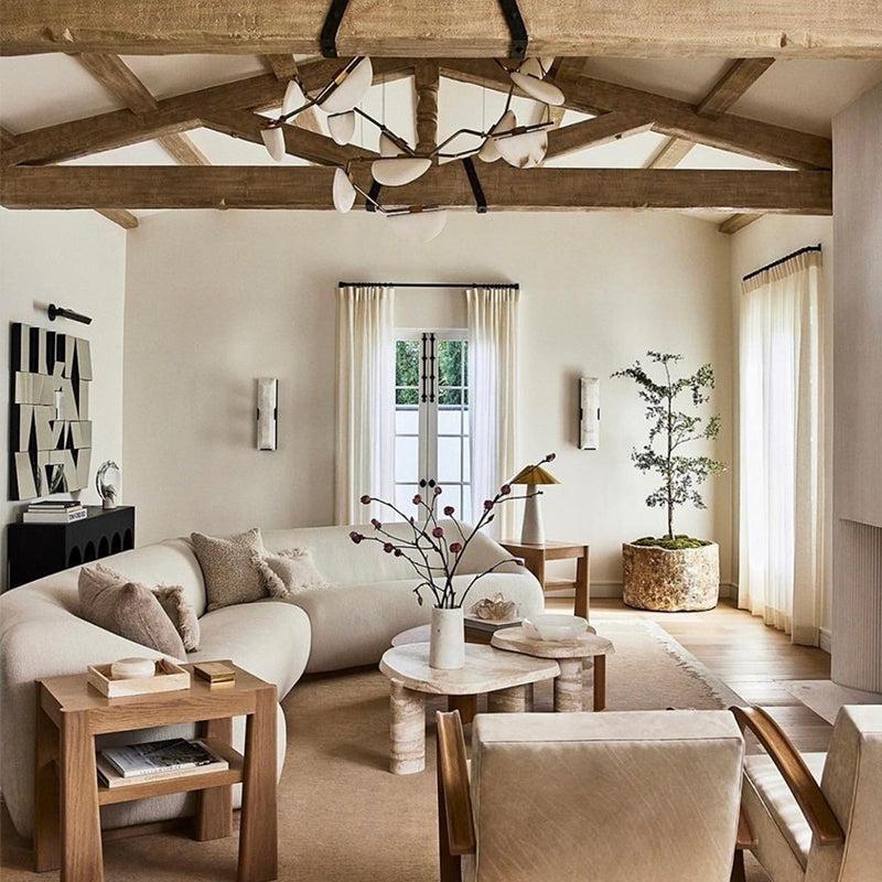 Elliot Alabaster Chandelier, Artistic Modern Chandelier for Bar Area - Joyfuzzy