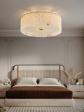 Elysian Alabaster Ceiling Lamp - ∅ 17.7″ x H 9.25″ / Dia 45cm x H 23.5cmBrass & WhiteJoyfuzzy