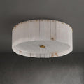 Elysian Alabaster Ceiling Lamp - ∅ 17.7″ x H 9.25″ / Dia 45cm x H 23.5cmBrass & WhiteJoyfuzzy