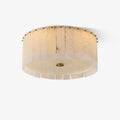 Elysian Alabaster Ceiling Lamp - ∅ 17.7″ x H 9.25″ / Dia 45cm x H 23.5cmBrass & WhiteJoyfuzzy